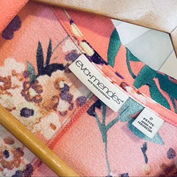 Eva Mendes NY&C Marina Floral Wrap Dress 2P (A15) - Picture 11 of 16